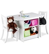 Orange fabric storage bin with fox face design, filled with plush toys including a sheep and horse. Bin features handles and a cylindrical shape.