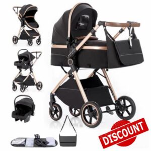 Gcarebb 3 in 1 Prams Travel System
