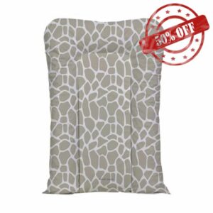 Nest Changing Mat by Mama Shack - Baby Changing Mat with Raised Sides - Waterproof - Fits Most Baby Changing Tables - 67 x 46 cm (Giraffe Print)