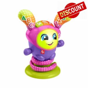 Fisher-Price DJ Bouncin’ Star Baby Toys | Educational Toys for 1 Year Old Boys and Girls | 1 Year Baby Gifts | Interactive Toys for 1 Year Old Girls and Boys | UK English Version 9-36m