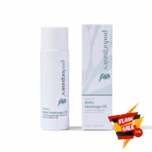 Pod Organics Vitamin E Baby Oil | Massage Oil for Newborns & Sensitive Skin | With Jojoba & Coconut | Gentle for Baby Massage & Eczema-Prone Skin | Vegan skincare made in Australia for babies & mums