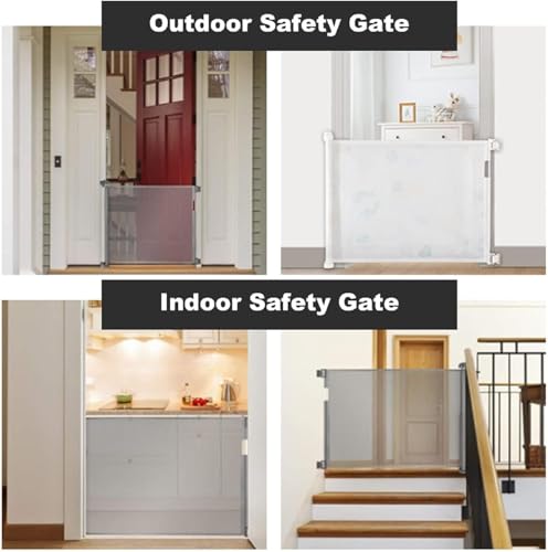 Baby Gate for Doorways/Hallways (White-1