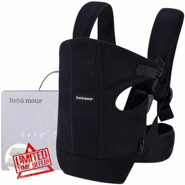 Bebamour Baby Carrier Front and Back Baby Carrier with 2 Shoulder Bibs