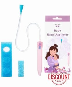 Mr. Pen Pink Baby Nasal Aspirator with 3 Extra Hygiene Filters