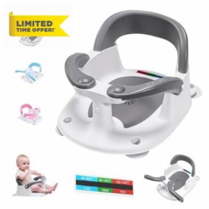 babove Baby Bath seat for Babies 6 Months & up with Thermometer Sticker