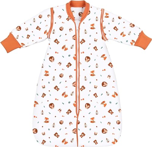 Lictin Baby Sleeping Bag 2.5TOG-Baby Wearable Blanket Winter with Removable Sleeves