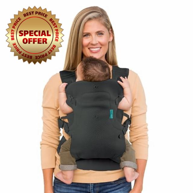 Infantino Flip 4-in-1 Light & Airy Convertible Baby Carrier - Breathable