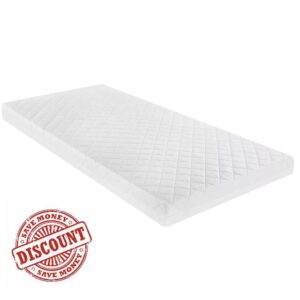 Toddler Cot Bed Mattress Hypoallergenic & Breathable Foam with Removable Washable Cover Baby Mattress 120x60 or 140x70 cm Soft