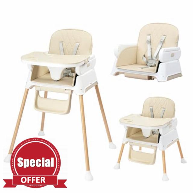 Bonnlo 3-in-1 Foldable Baby High Chair