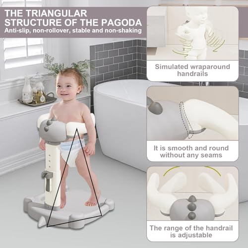 Adjustable Height & Non Slip Baby Bath Support with Safety Lock