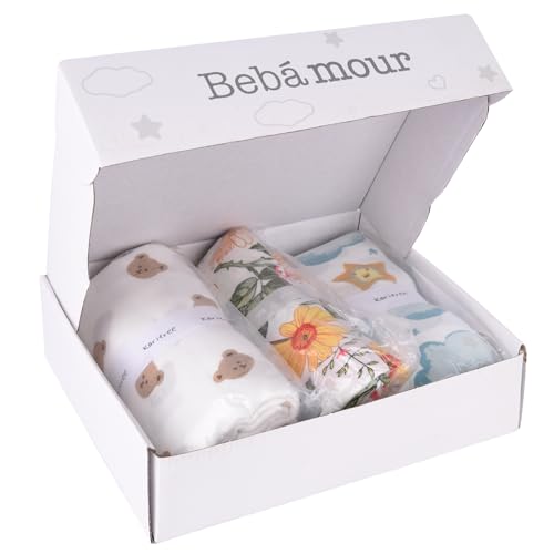Ultra Soft Breathable Muslin Swaddle Blankets for Boys and Girls