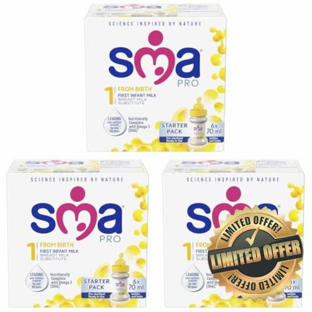 SMA PRO First Infant Baby Milk Starter Pack