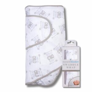 Miracle Blanket Baby Sleep Wearable Swaddle Wrap for Newborn Infant Boy or Girl 0-3 Months