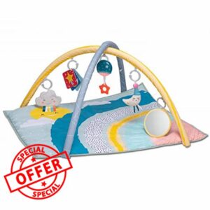 Taf Toys Music & Light Magical Mini Moon Baby Gym. Newborn Activity Gym & Playmat Includes Music & Lights & Hanging Baby Sensory Toys. Padded Base for Tummy-time. Suitable for Boys & Girls 0 months +