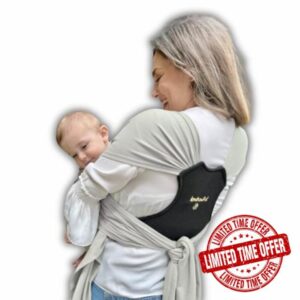 Amarsupiel Easy Porteo | Baby Carrier with 3D Backrest | Comfort and Easy Placement with OEKOTEX Fabric | Front Carrier | Newborn Baby Carrier up to 9 kg (Beige)