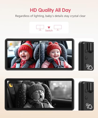 Dual Channel with 7.2" 1080P Crystal Clear Display