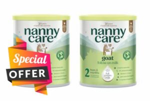 Nannycare Goat Based Follow On Milk – Stage 2 (6–12 Months) | Baby Powder Made from Whole Goats Milk | Nutritionally Complete Formula for Combination or Bottle Feeding – 800g - Pack of 2