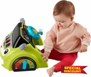 Fisher-Price Baby & Toddler Learning Toy Laugh & Learn Sit & Steer Driver Car Activity Center with Smart Stages for Ages 6+ Months