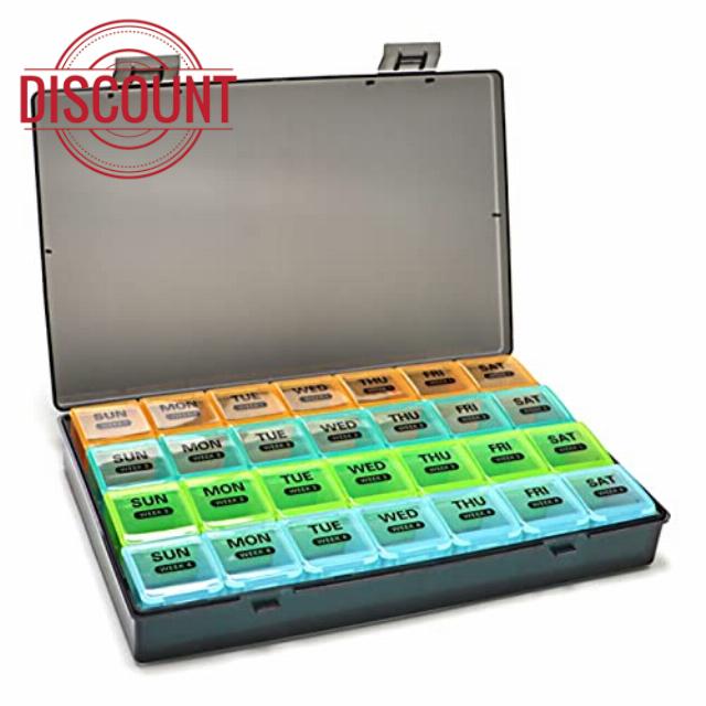 Wotermly Small Pill Box with 3 Compartments
