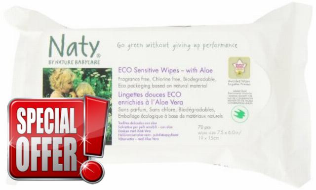 Nature Babycare Wipes with Aloe Vera (Pack of 10)