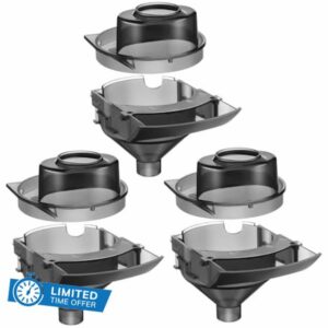 Gulfmew 3 Sets Replacement Funnel Compatible with Baby Brezza Replacement Parts Funnel and Cover Baby Formula Dispenser