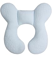 Blublu Park Baby Head Support Pillow for Newborn Infant(Upgraded), Soft Cotton Baby Travel Pillow...