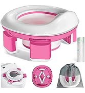Portable Potty Toilet Travel Toilets Training Potties Seat for Toddler Baby 3 in 1 Folding Little...