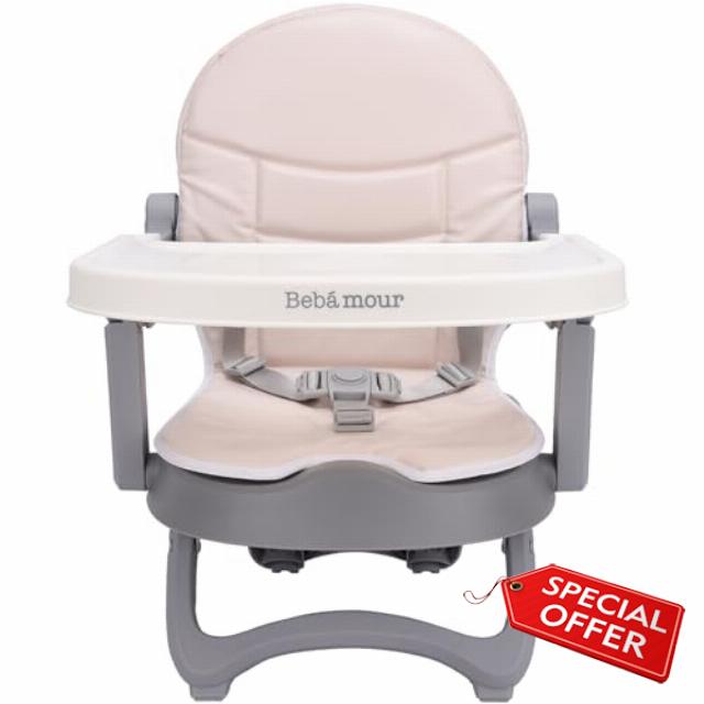 Bebamour Baby Chair Booster Seat with Tray Sit Me Up Baby Chair for Eating Portable