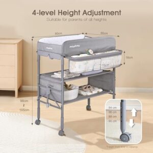Portable Foldable Changing Station with Wheels