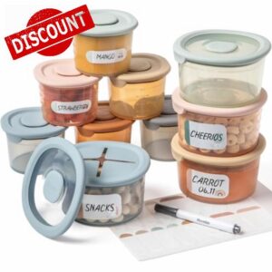 Moonkie Silicone Baby Food Storage Containers