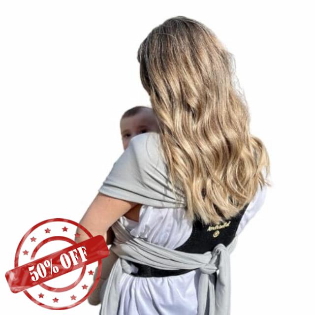 Amarsupiel Easy Porteo | Baby Carrier with 3D Backrest | Comfort and Easy Placement with OEKOTEX Fabric | Front Carrier | Newborn Baby Carrier up to 9 kg (Grey)
