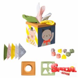 Taf Toys Play & Discovery Cube – Activity Toy for Toddlers 12 Months+ with Sensory Balls