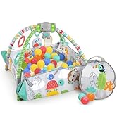 Bright Starts Oball Easy Grasp Red Apple Teether Toy, Hold My Own Collection, Unisex, Newborn and Up
