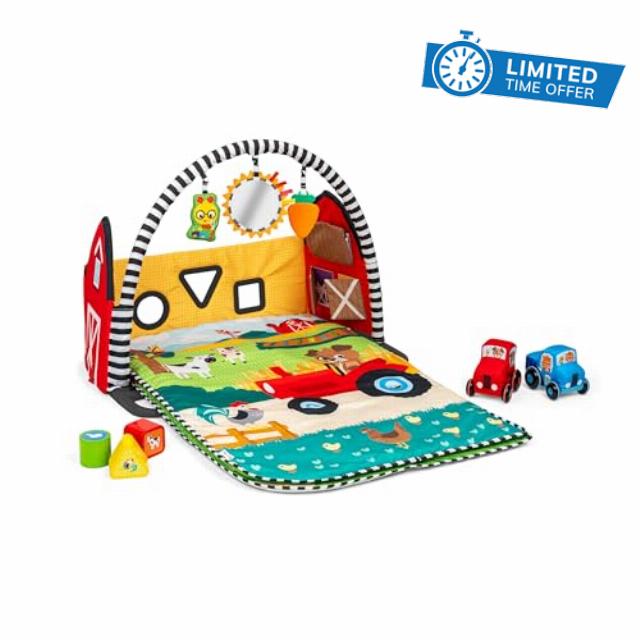 Baby Einstein Farm Explorers Busy Barnyard 4-in-1 Musical Activity Gym