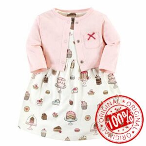 Hudson Baby Baby Girls' Dress and Cardigan Set Casual