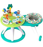 Bright Starts Floral Safari Baby Activity Gym Machine Washable Play Mat with 4 Toys, Newborn and ...
