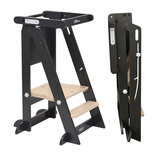 Toddler Learning Tower - Folding Step Stool for Kids