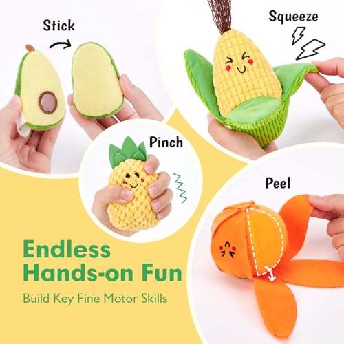 Crinkle & Textured Sensory Infant Montessori Toy for Color & Shape Learning