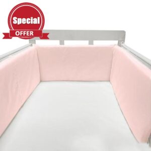 Cot Liner Headboard Bumper Padded Side Protectors Protect All Round Crib Rail Cover Baby Bed Baby Boys Girls Nursery Breathable Crib Bed Liner Bumper Cot Bumper Mesh(B17