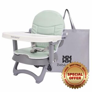Bebamour Baby Chair Booster Seat with Tray Sit Me Up Baby Chair for Eating Portable