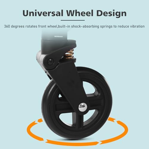 Foldable Baby Pushchair with Adjustable Seat