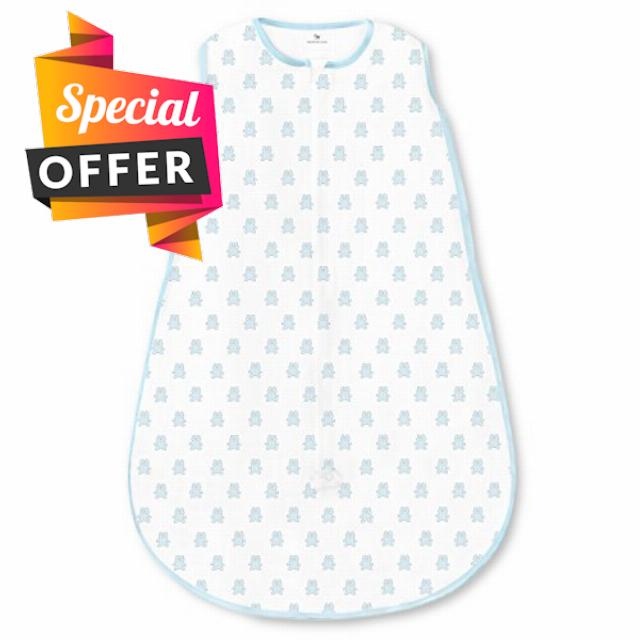 Amazing Baby Cotton Sleeping Sack with 2-Way Zipper