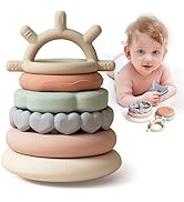 Moonkie Baby Stacking Cups Toy, Fun Educational Nesting Sorting Toy, Stack up Cup, Silicone Soft ...