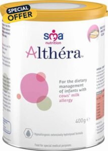 SMA Nutrition Althéra Hypoallergenic Infant Formula – Special Dietary Powder for Cow's Milk Allergy (CMA) 400g