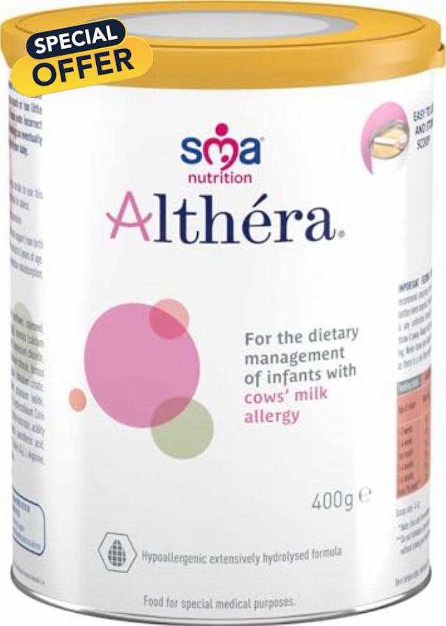 SMA Nutrition Althéra Hypoallergenic Infant Formula – Special Dietary Powder for Cow's Milk Allergy (CMA) 400g