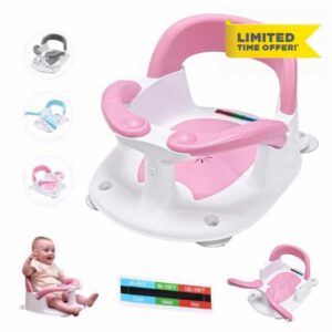 babove Baby Bath seat for Babies 6 Months & up with Thermometer Sticker