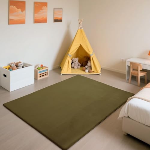 Soft Army Green Rugs Living Room 80x200 CM
