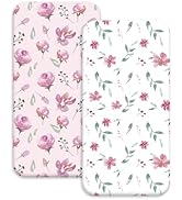 Moses Basket Sheets, Cozy and Lightweight Oeko-tex100 Baby Bassinet Sheets for Boy and Girl, Crib...