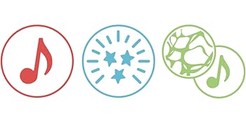 three circles with a circle and a circle with stars