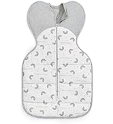 Love To Dream Swaddle Up 1.5T Stretch Cotton Fleece NB (2.2-3.8kg) Stage 1, Reduces Startle Refle...